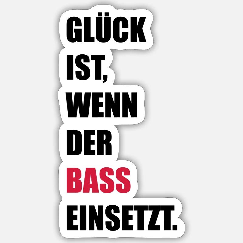 Musik - Sticker Größe S (10 x 10 cm) - Mattweiß