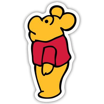 kind bar - Sticker taille S (10 x 10 cm) - blanc mat - Devant