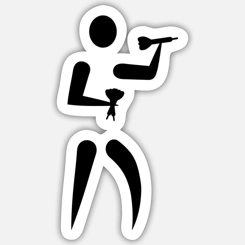 Darts Sticker taille S (10 x 10 cm)