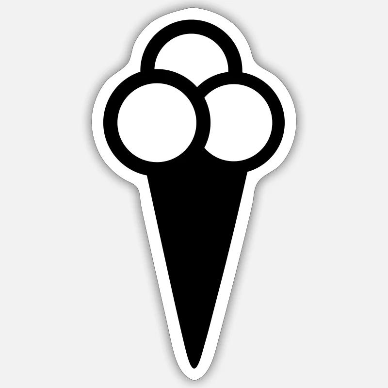 Icecream Sticker size S (10 x 10 cm)
