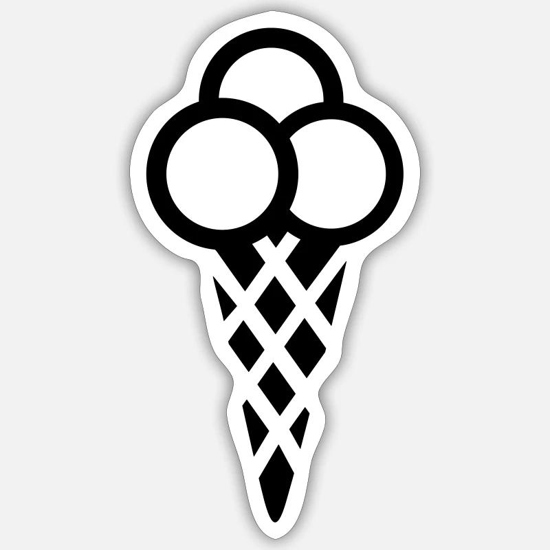 Eis Sticker Größe S (10 x 10 cm)