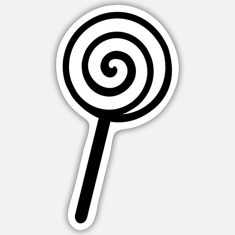 Lolly - Sticker size S (10 x 10 cm) - white matte