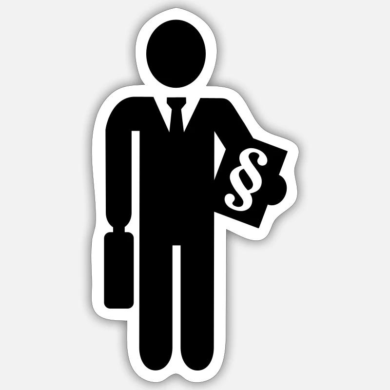 Lawyer - Sticker size S (10 x 10 cm) - white matte