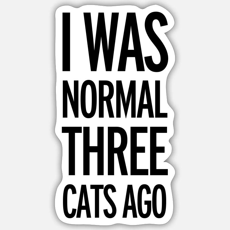Cats - Sticker size S (10 x 10 cm) - white matte