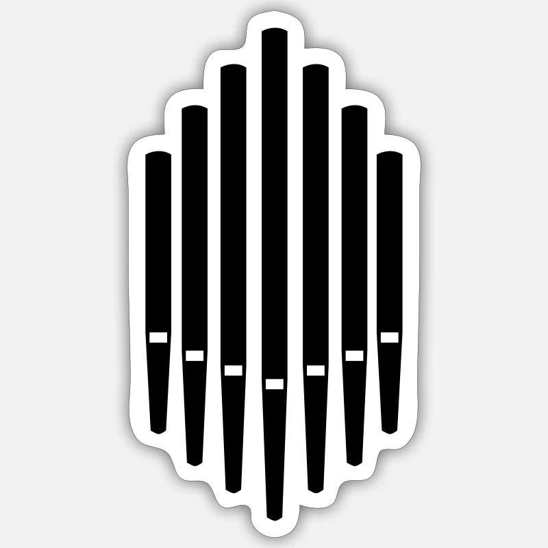 Orgel Sticker Größe S (10 x 10 cm)