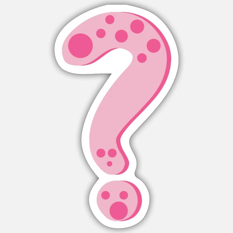 Question mark Sticker size S (10 x 10 cm)
