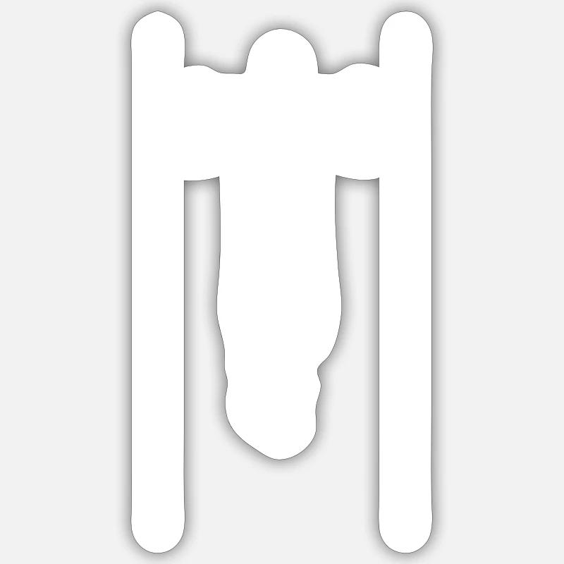 Pull-ups - Sticker size S (10 x 10 cm) - white matte