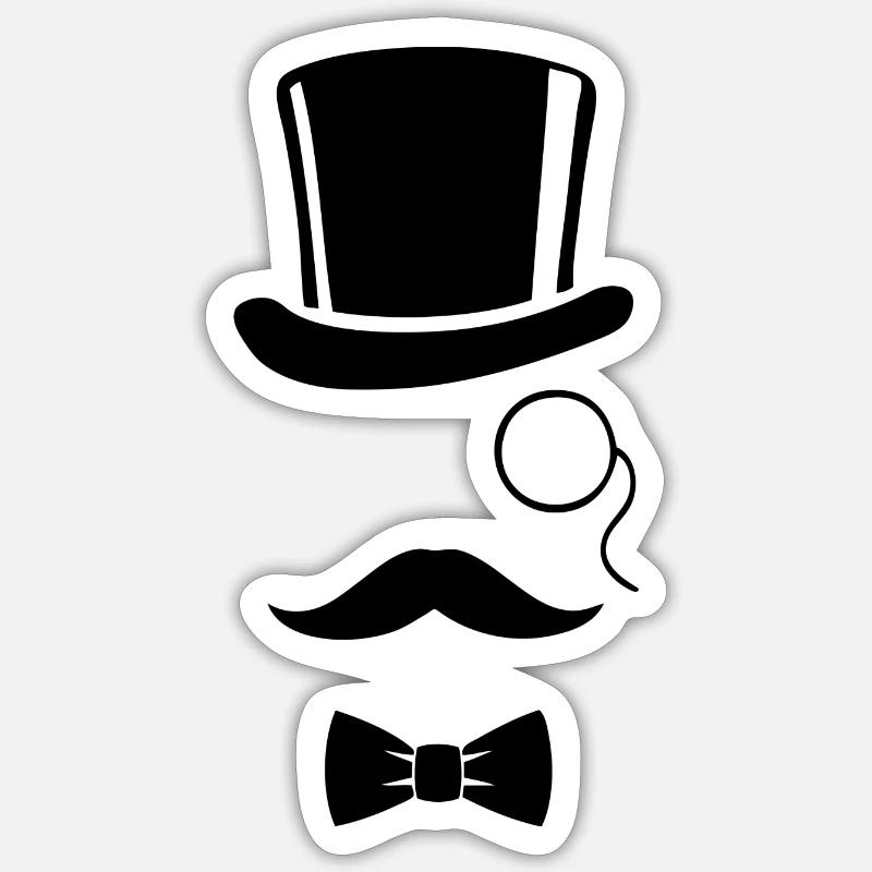sir - Sticker size S (10 x 10 cm) - white matte