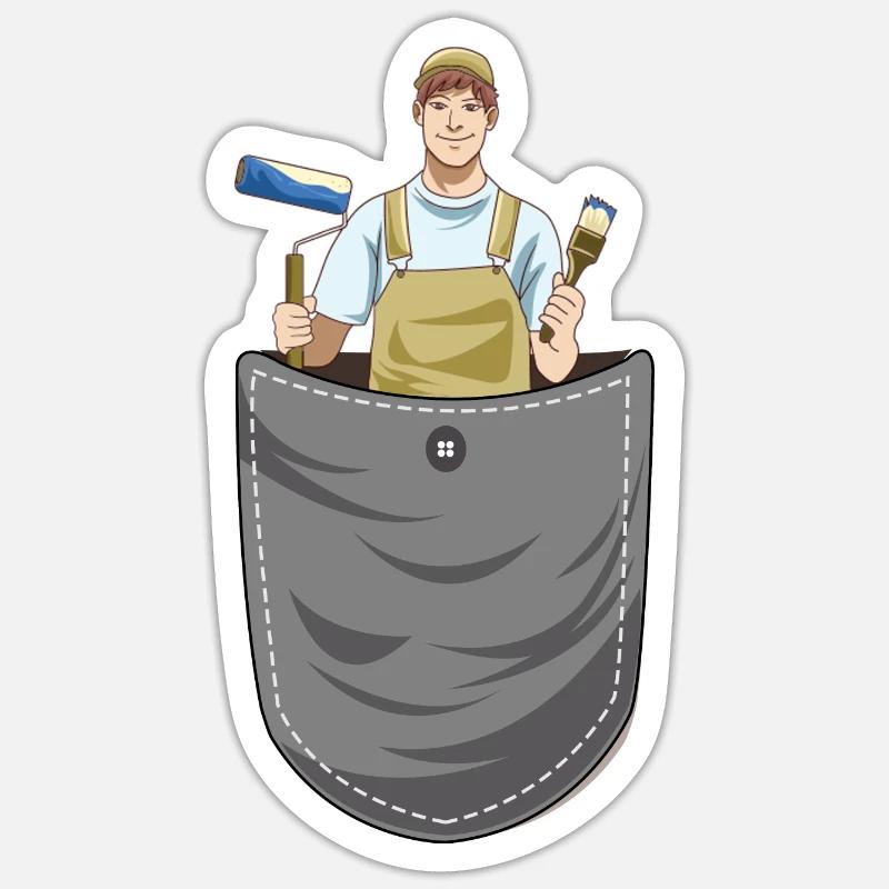 Pocket Painter Breast Bag Painter Master Sticker size S (10 x 10 cm)