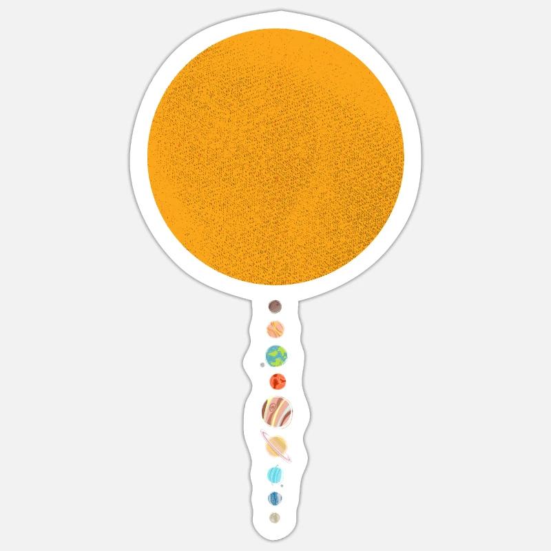 Sonnensystem - Sticker Größe S (10 x 10 cm) - Mattweiß