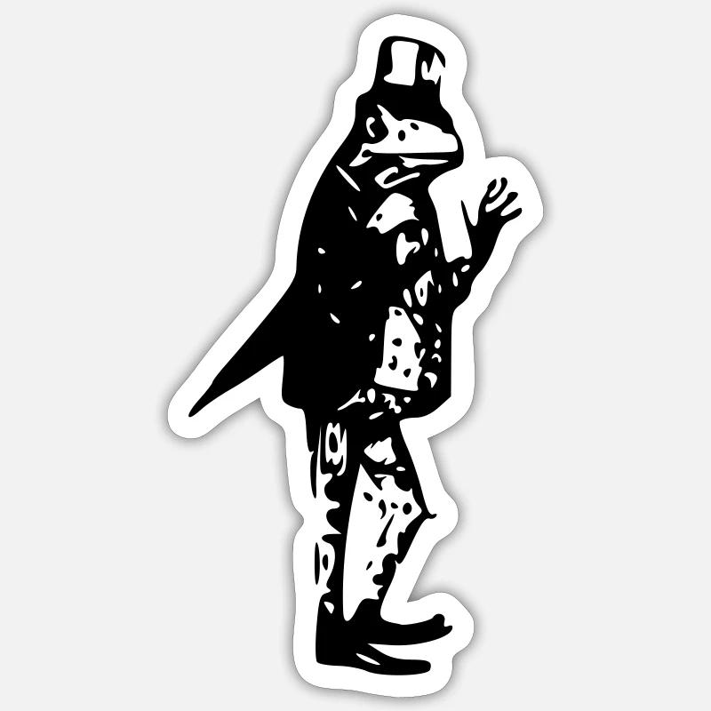 Frosch Sticker Größe S (10 x 10 cm)