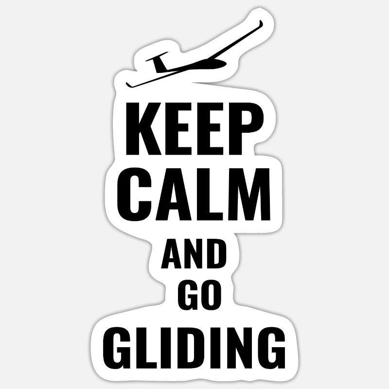 Glider Pilot Glider Glider Sticker size S (10 x 10 cm)