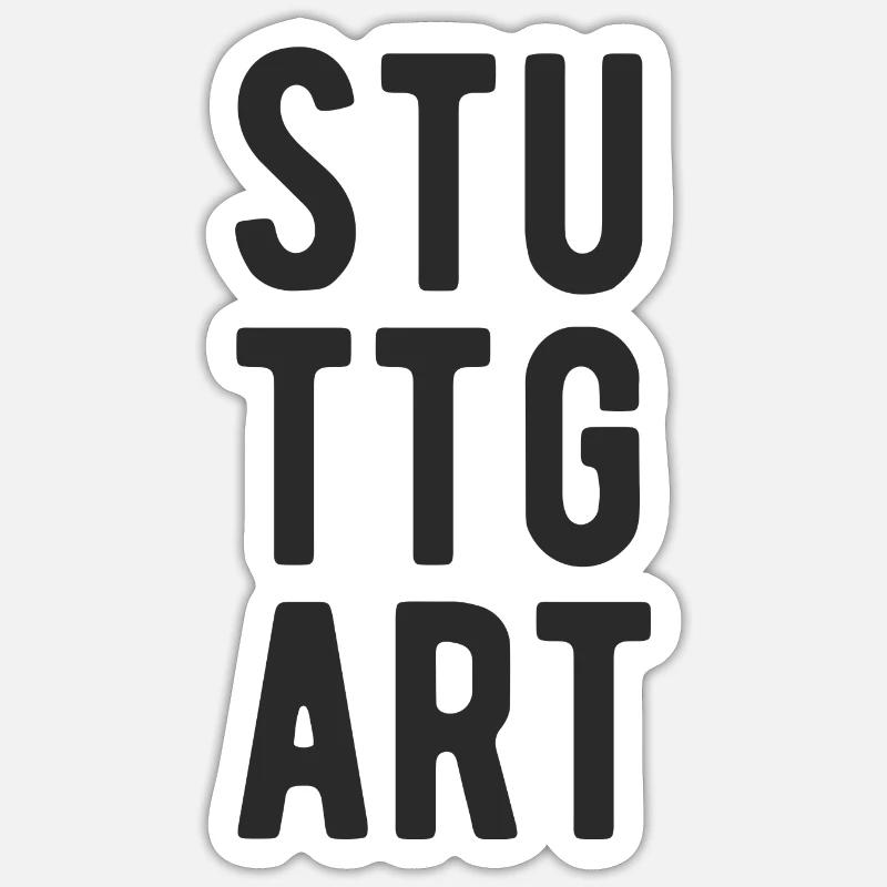 Stuttgart Meme Stuttgarter Stuttgarterin Sprüche - Sticker Größe S (10 x 10 cm) - Mattweiß