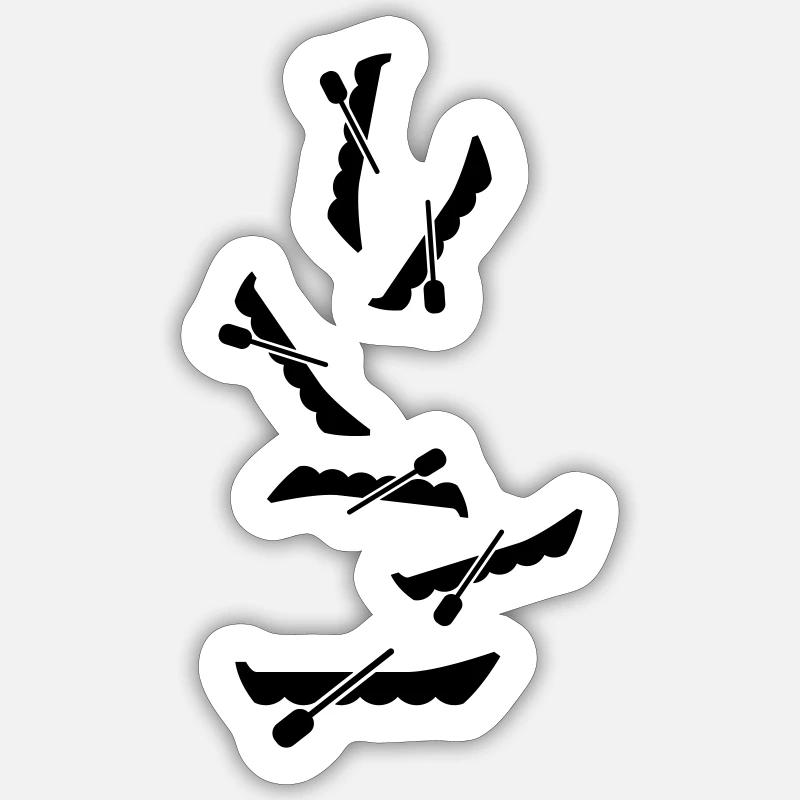 boot Symbol Silhouette Sticker Größe S (10 x 10 cm)