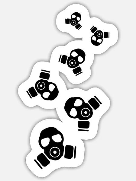 - Sticker size S (10 x 10 cm) - white matte