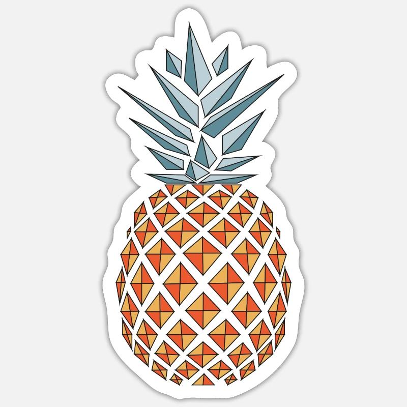 Pineapple vector Sticker size S (10 x 10 cm)