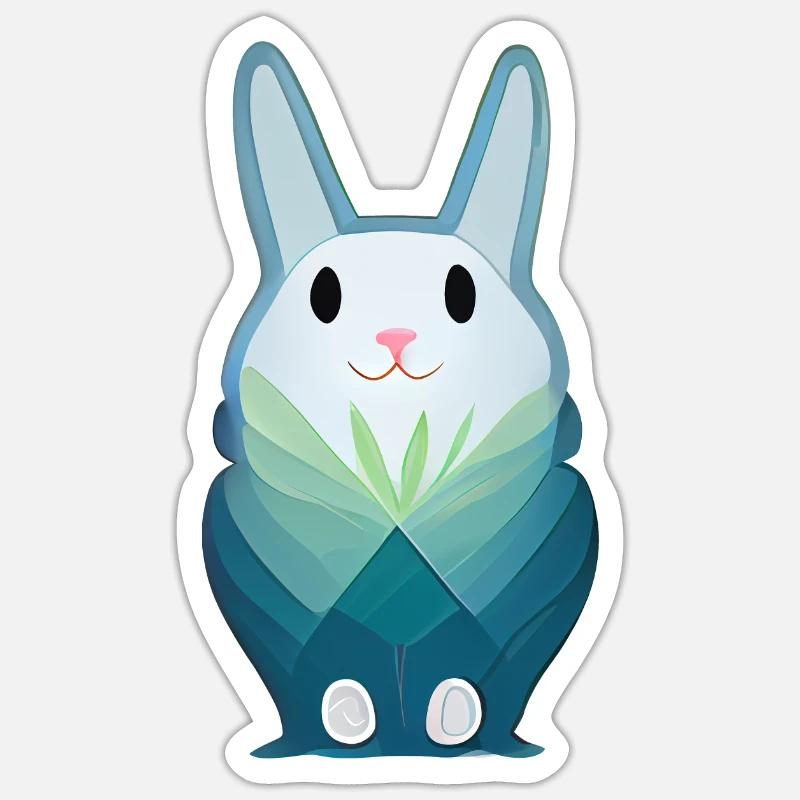 Lama Comic - Sticker Größe S (10 x 10 cm) - Mattweiß