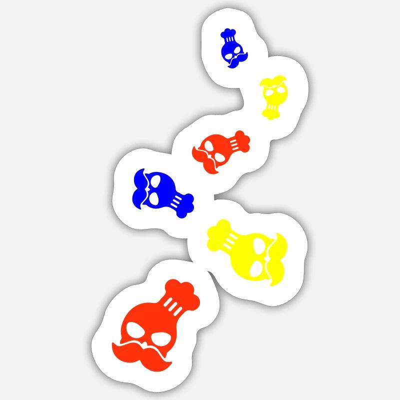Chef Skeleton Chef - Sticker size S (10 x 10 cm) - white matte