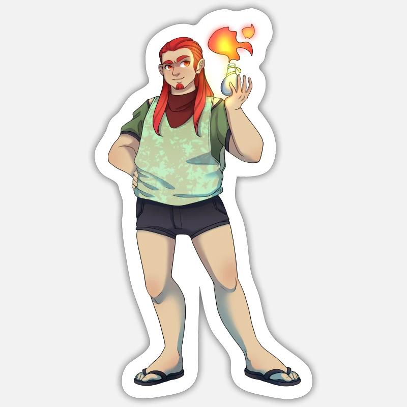 Max - Sticker Größe S (10 x 10 cm) - Mattweiß