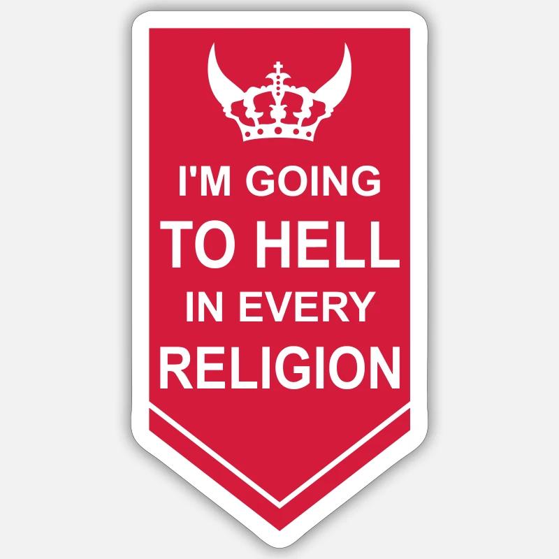 Going to Hell Sticker size S (10 x 10 cm)