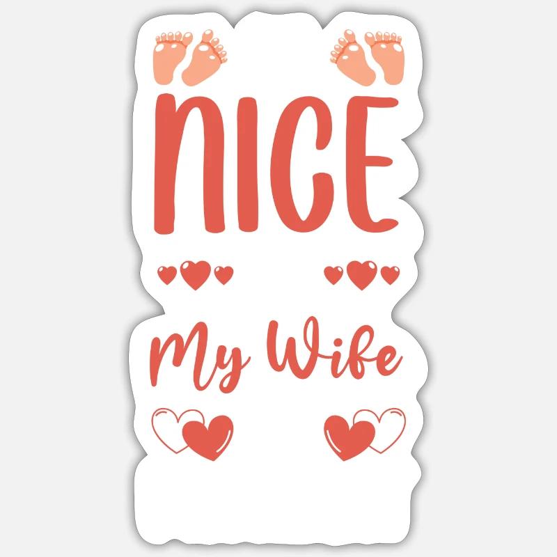 Babybauch Mutter Werdende Mutter Sticker Größe S (10 x 10 cm)