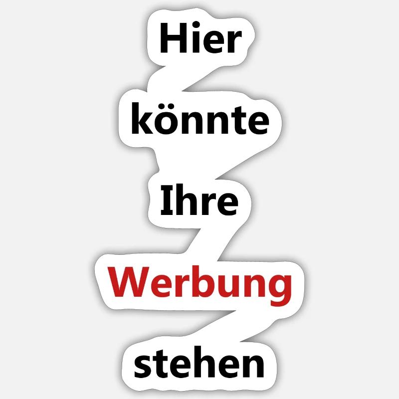 Werbung Sticker Größe S (10 x 10 cm)