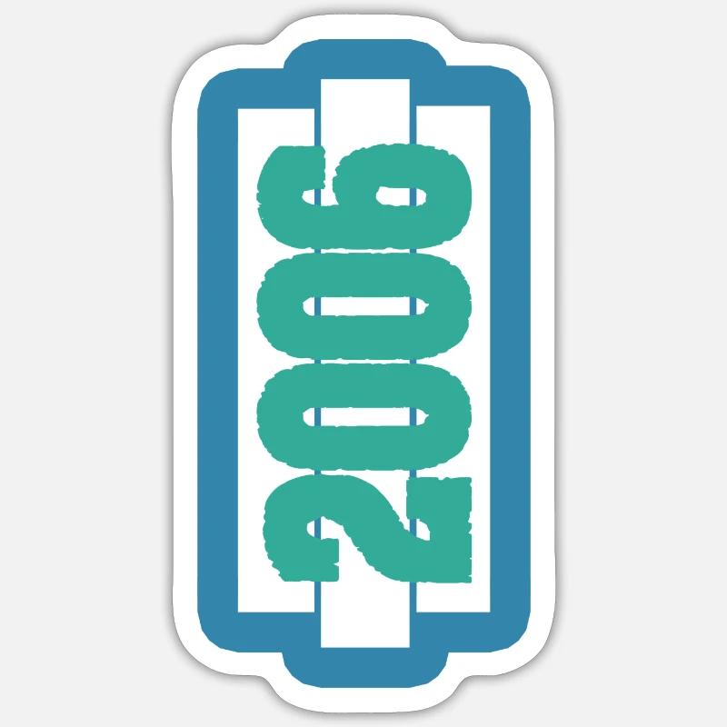 L’année 2006 - Sticker taille S (10 x 10 cm) - blanc mat