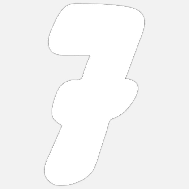 7 - Sticker size S (10 x 10 cm) - white matte