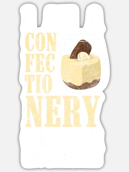 Kuchen Hobbybäcker Dessert - Sticker Größe S (10 x 10 cm) - Mattweiß