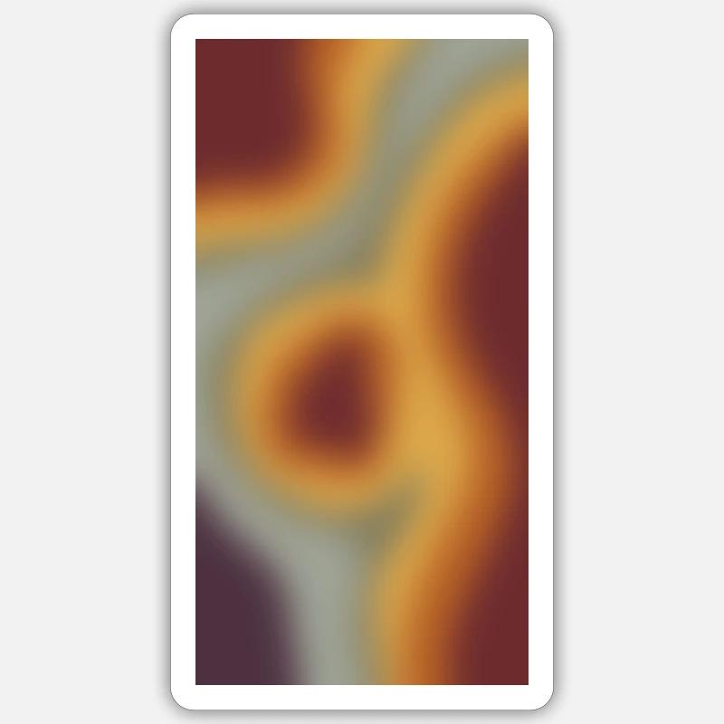 Pulli mit verwischtem Farben Muster Sticker Größe S (10 x 10 cm)