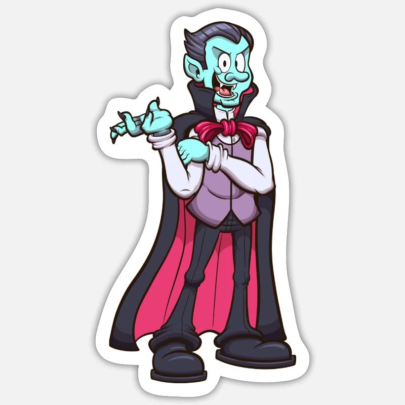 Vampire - Sticker size S (10 x 10 cm) - white matte
