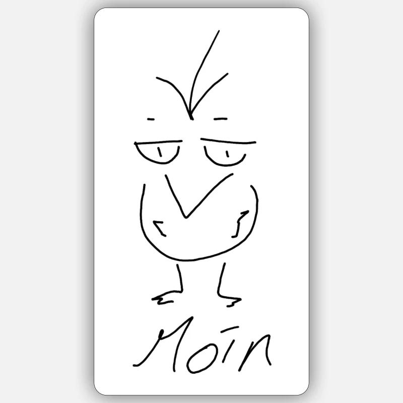 Moin Sticker Größe S (10 x 10 cm)