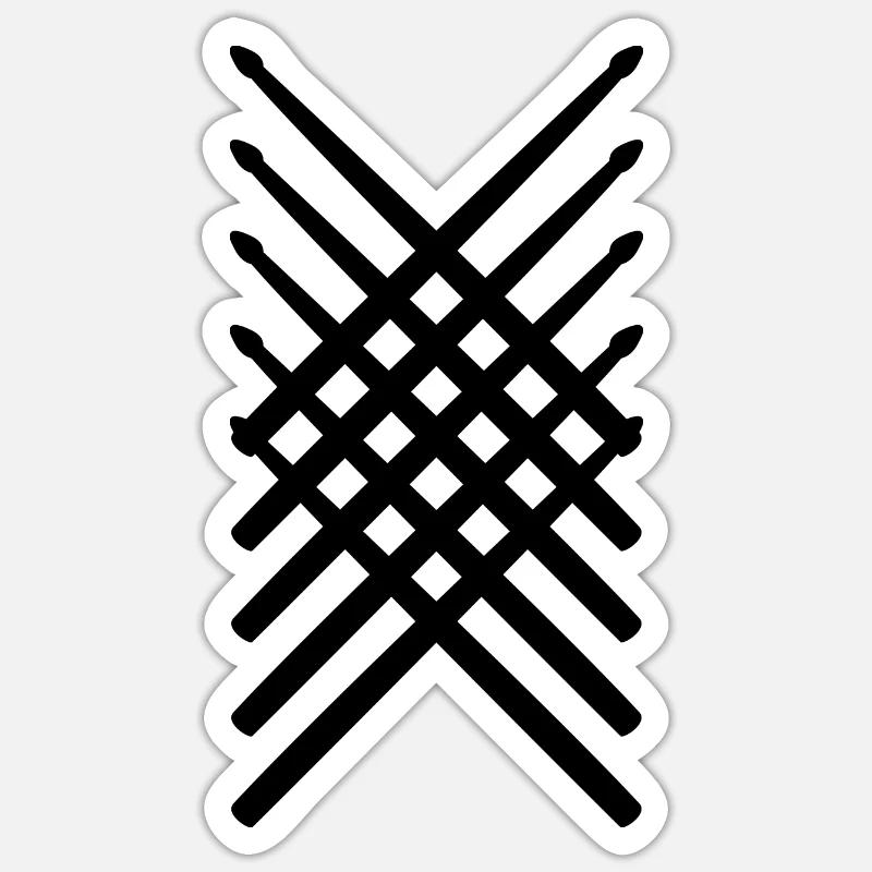 Drumsticks Sticker size S (10 x 10 cm)