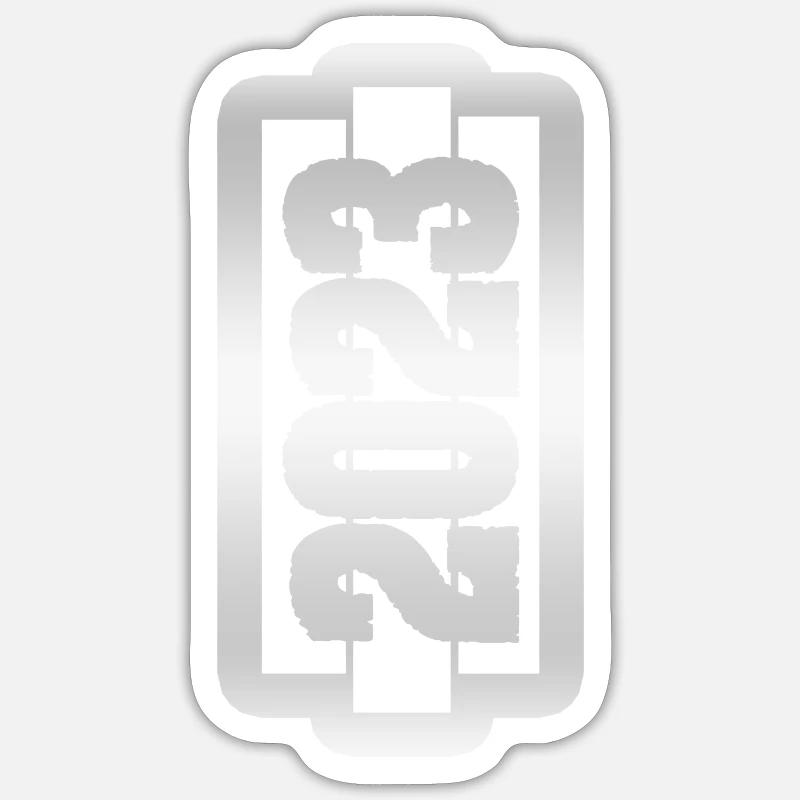 2023 - Sticker size S (10 x 10 cm) - white matte