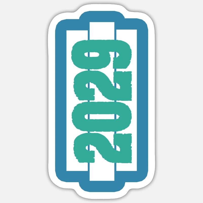 2029 - Sticker Größe S (10 x 10 cm) - Mattweiß