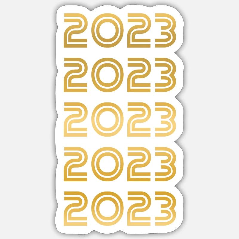 2023 - Sticker taille S (10 x 10 cm) - blanc mat