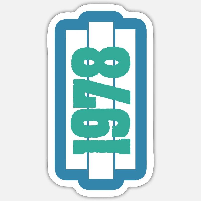 1978 - Sticker taille S (10 x 10 cm) - blanc mat