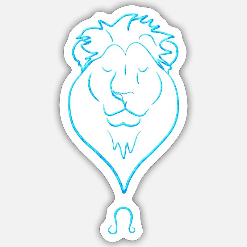 Löwe Sticker Größe S (10 x 10 cm)