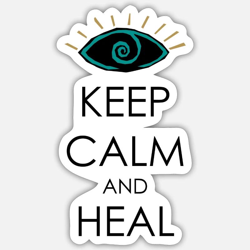 Keep Calm and Heal - Sticker size S (10 x 10 cm) - white matte