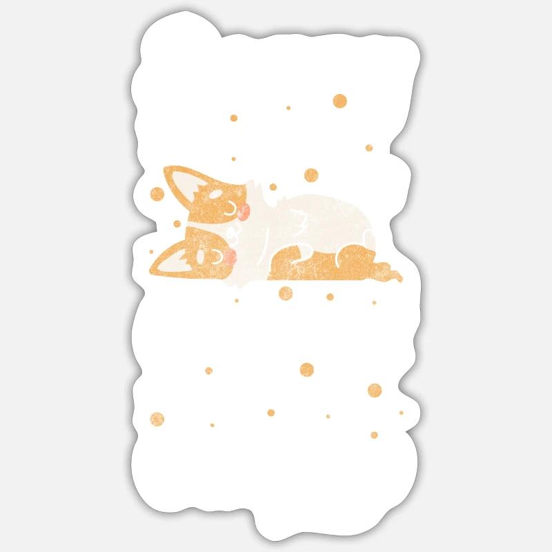 Cuddle Security Heart - Sticker size S (10 x 10 cm) - white matte