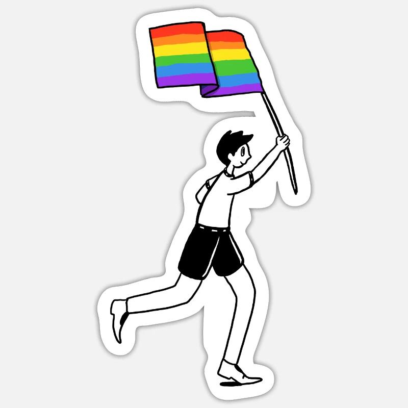 Pride - Sticker size S (10 x 10 cm) - white matte