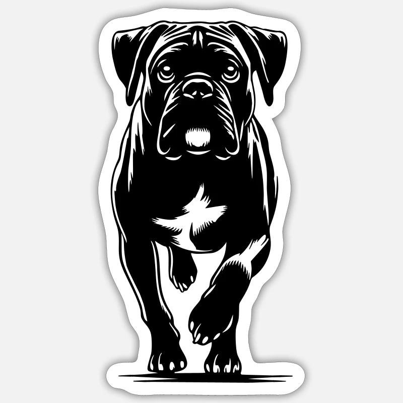 Boxer Sticker Größe S (10 x 10 cm)