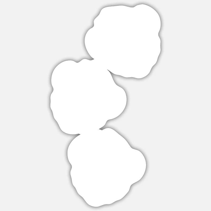 Monkey Cool Head - Sticker size S (10 x 10 cm) - white matte