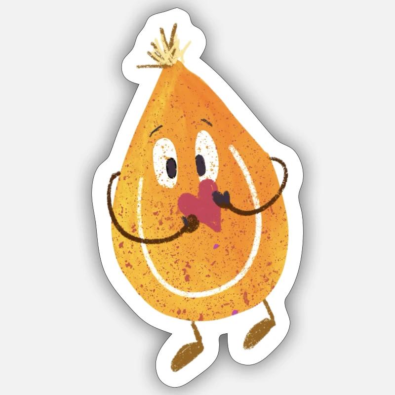 Knubbel Nr. 1 - Sticker Größe S (10 x 10 cm) - Mattweiß