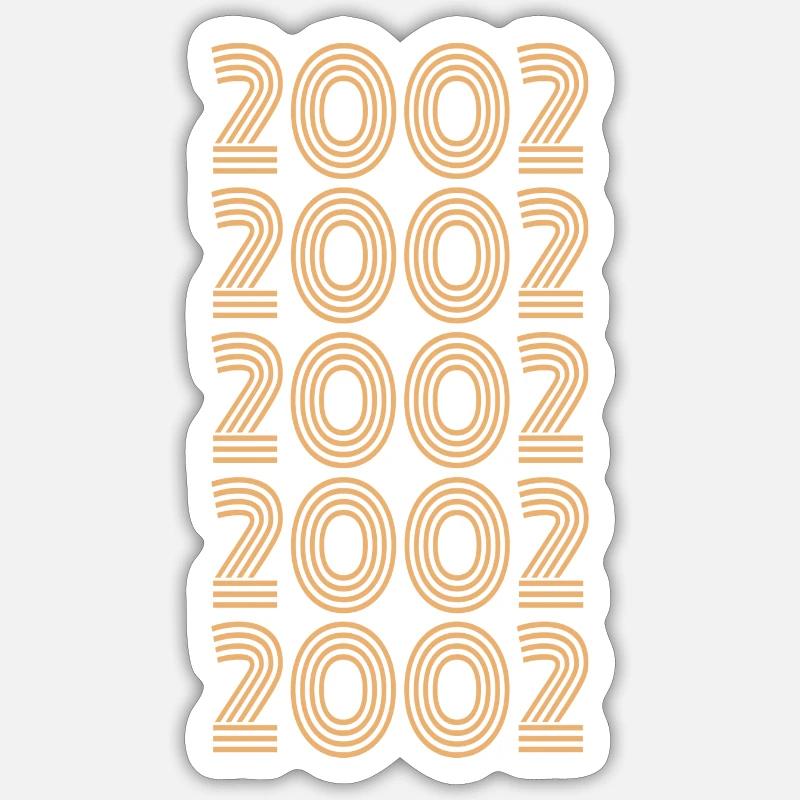 2002 - Sticker Größe S (10 x 10 cm) - Mattweiß