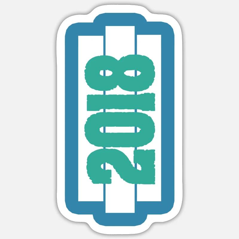 Millésime 2018 Sticker taille S (10 x 10 cm)