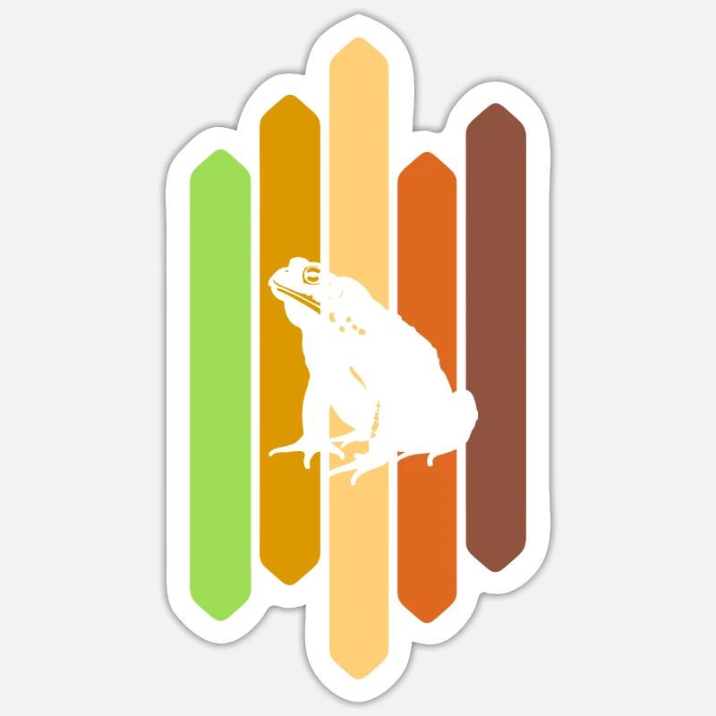 Amphibian Tree Frog Croaking - Sticker size S (10 x 10 cm) - white matte