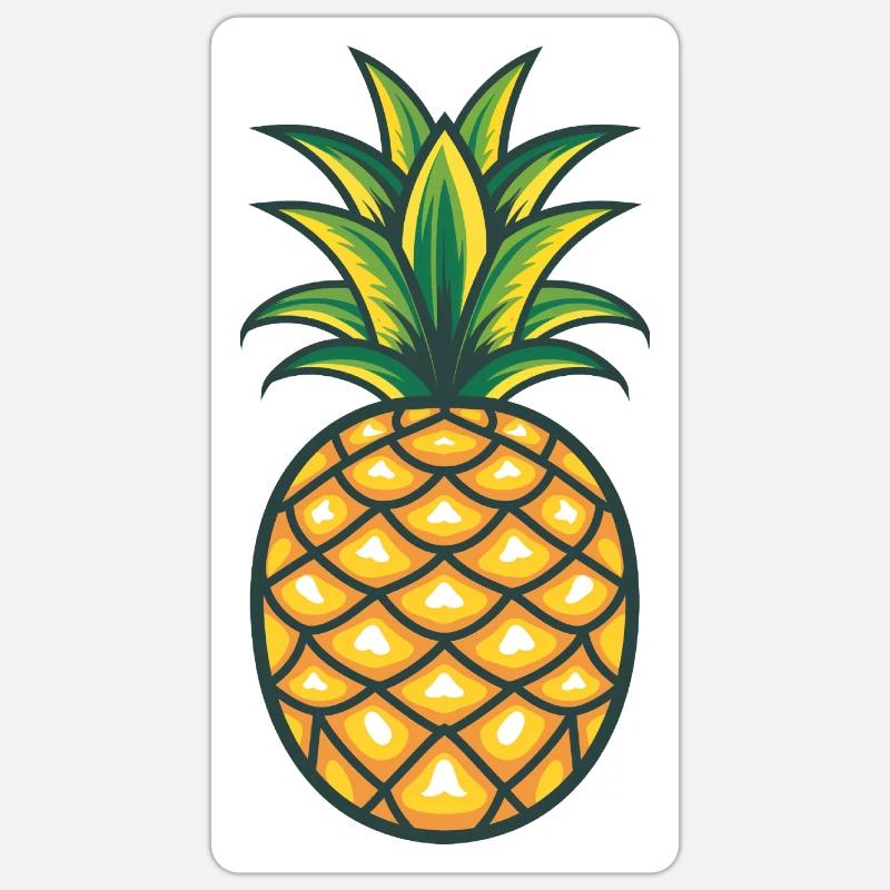 Ananas Sticker taille S (10 x 10 cm)