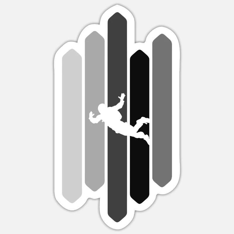 Skydiving Parachuting Skydive Sticker Größe S (10 x 10 cm)