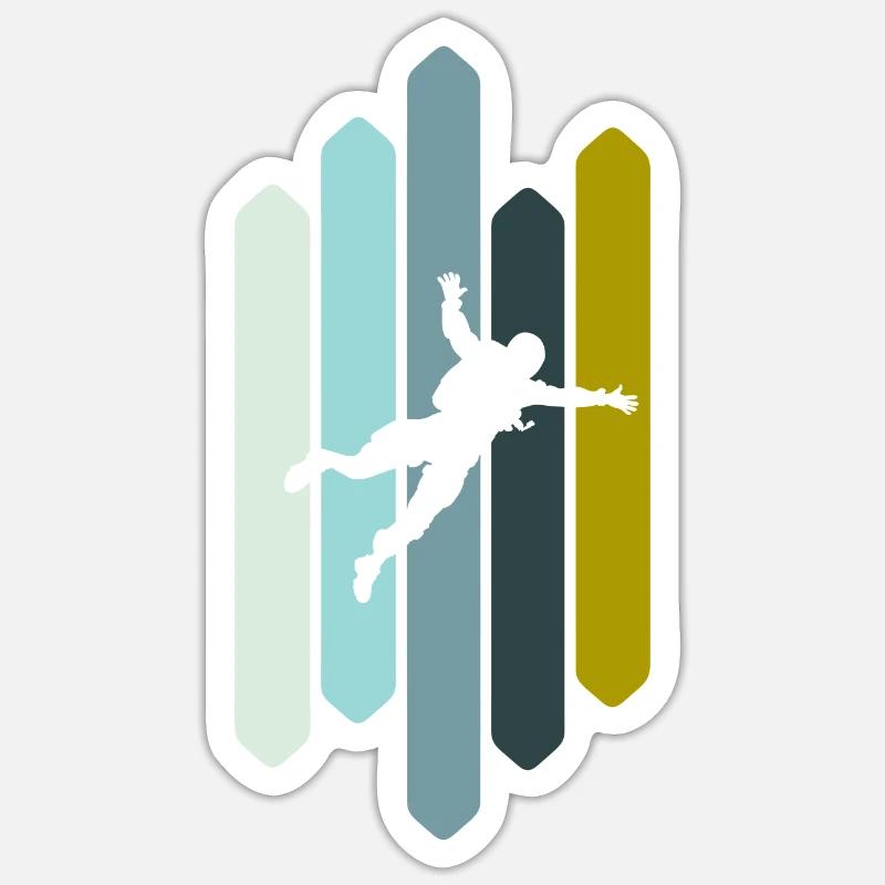 Skydiving Luft Freifall Sticker Größe S (10 x 10 cm)